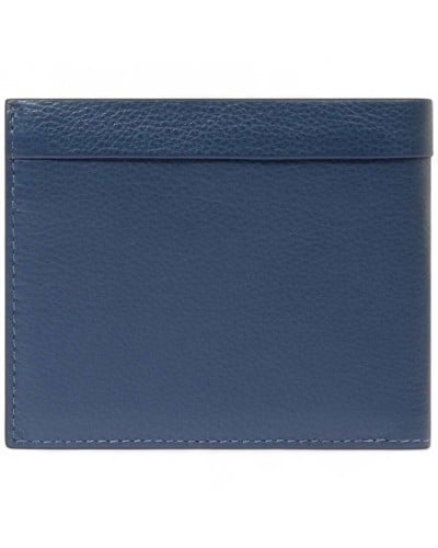 PIQUADRO Cartera Kiri Hombre Cuero Azul | PoppinsBags