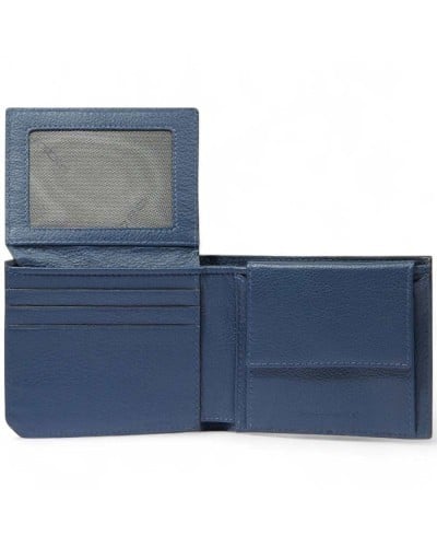 PIQUADRO Cartera Kiri Hombre Cuero Azul | PoppinsBags