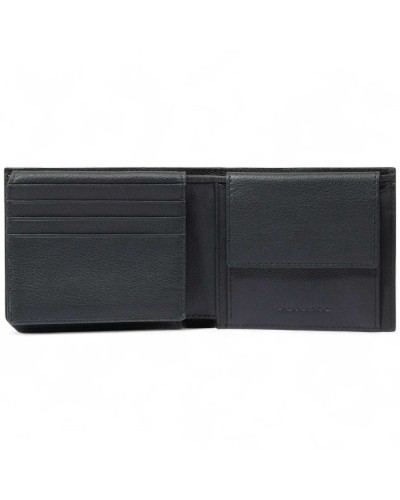 PIQUADRO Cartera Kiri Hombre Cuero Negro | PoppinsBags