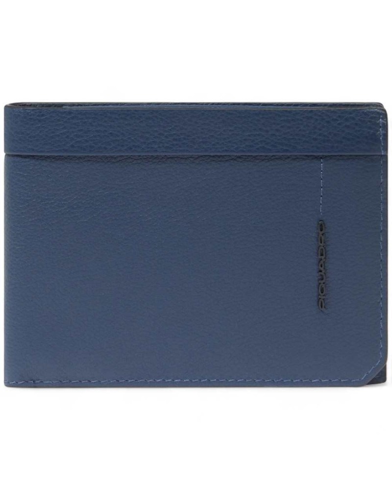 Piquadro Portafoglio W137 Uomo Pelle Blu | PoppinsBags