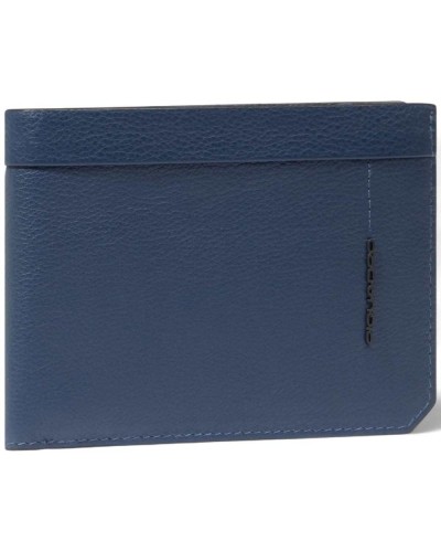 Piquadro Portafoglio W137 Uomo Pelle Blu | PoppinsBags