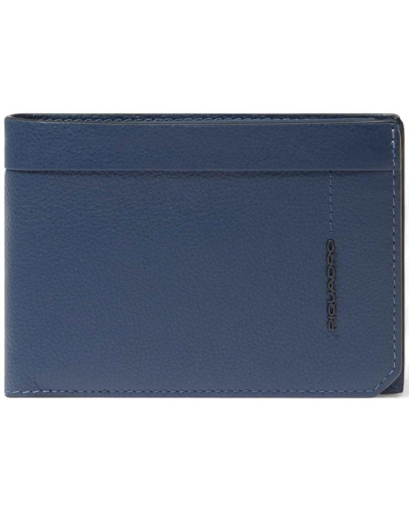 Piquadro Portafoglio W137r Uomo Pelle Blu | PoppinsBags