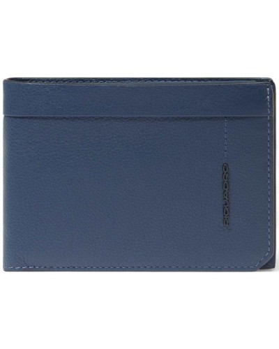 Piquadro Portafoglio W137r Uomo Pelle Blu | PoppinsBags