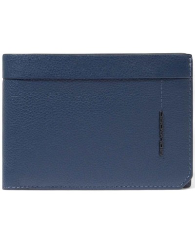 Piquadro Portafoglio W137r Uomo Pelle Blu | PoppinsBags
