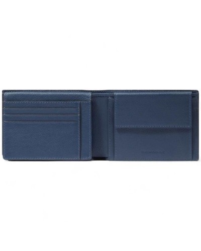 Piquadro Portafoglio W137r Uomo Pelle Blu | PoppinsBags