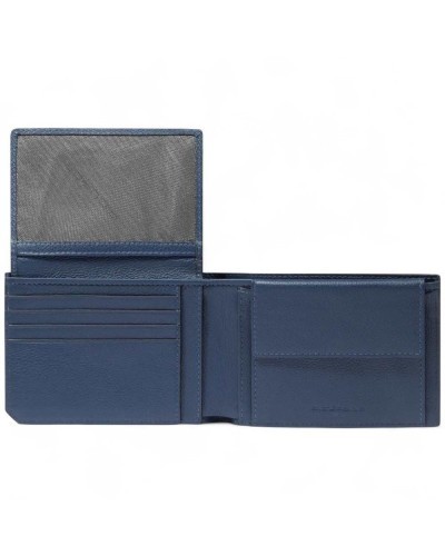 Piquadro Portafoglio W137r Uomo Pelle Blu | PoppinsBags