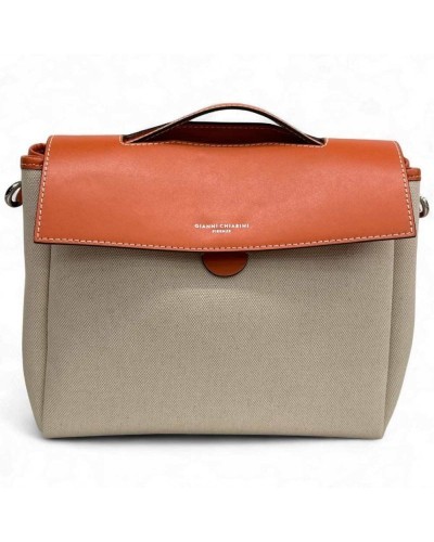 Top handle Ladies Beige-Orange | PoppinsBags