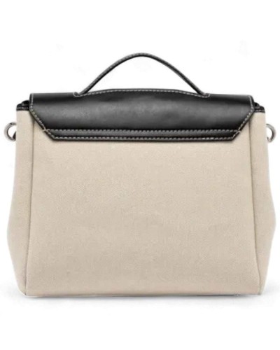 Griffe oben Damen Beige-Schwarz | PoppinsBags