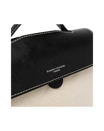 Griffe oben Damen Beige-Schwarz | PoppinsBags
