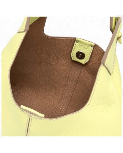 Schultertasche Damen gelb | PoppinsBags
