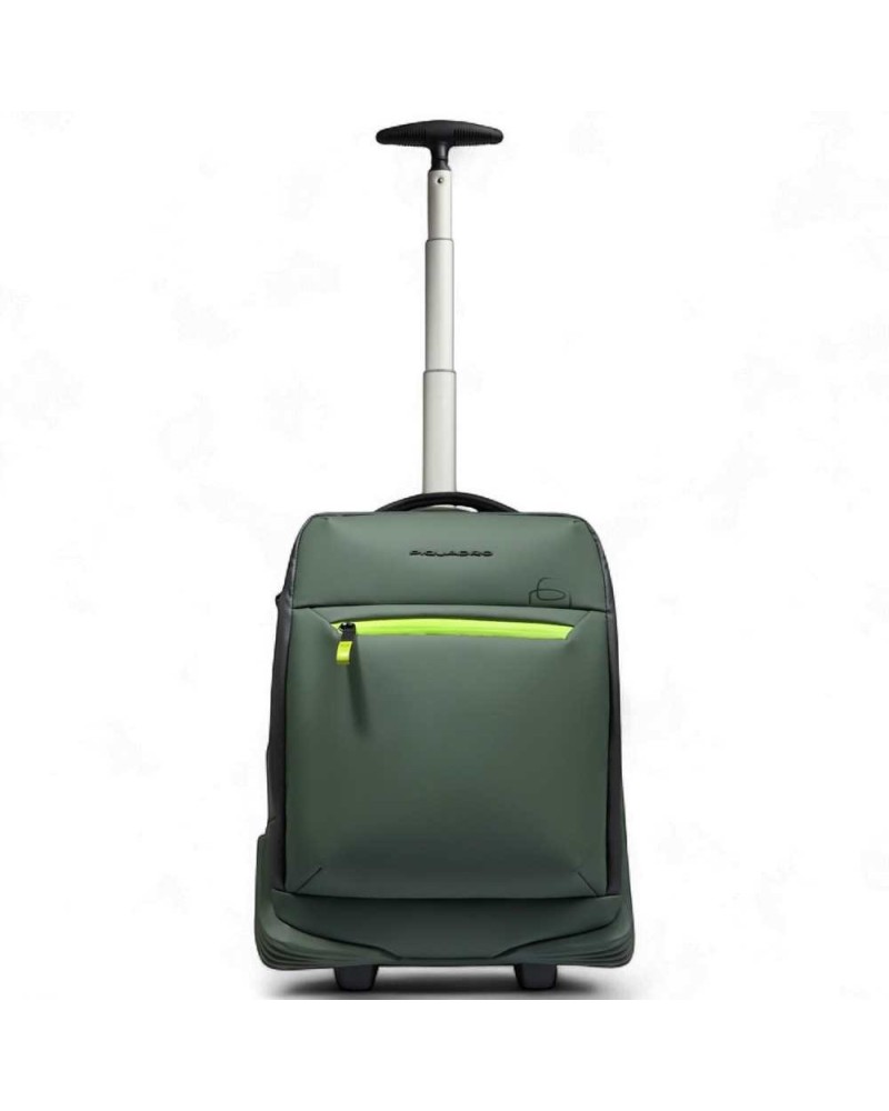 PIQUADRO Mochila con ruedas Verde Unisex | PoppinsBags