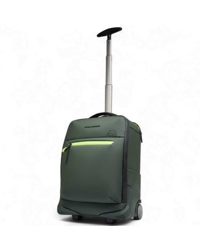 PIQUADRO Mochila con ruedas Verde Unisex | PoppinsBags