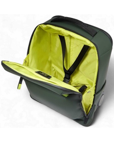 PIQUADRO Mochila con ruedas Verde Unisex | PoppinsBags
