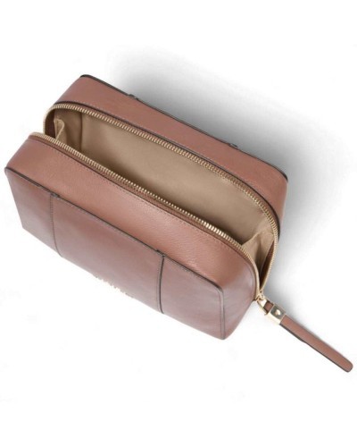 PIQUADRO Kosmetiktasche Damen Leder Braun | PoppinsBags