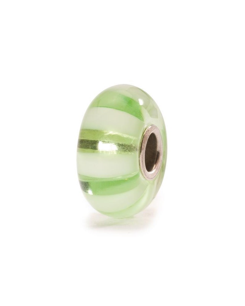 Trollbeads Strisce Verde Limone TGLBE-10246 | PoppinsBags