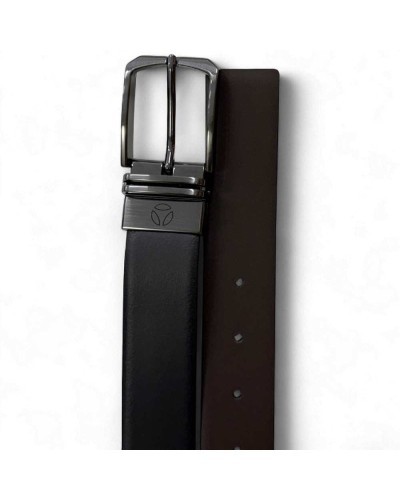 MOMODESIGN Guertel Herren Leder Schwarz braun | PoppinsBags