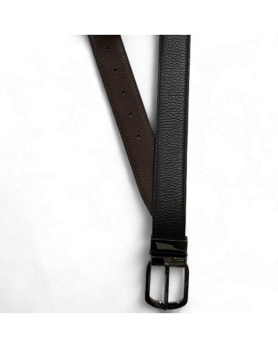 MOMODESIGN Belt Male Leather Black Brown | PoppinsBags