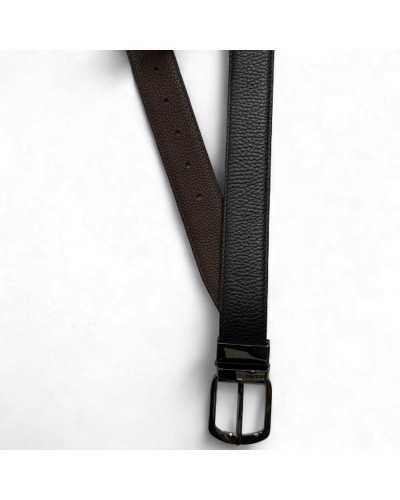 MOMODESIGN Belt Male Leather Black Brown | PoppinsBags