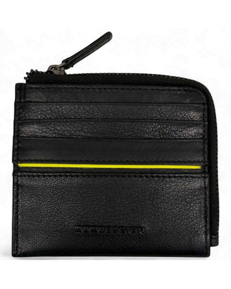 MOMODESIGN Kartenhalter Herren Schwarz Leder | PoppinsBags