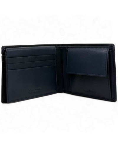 MOMODESIGN Geldbörse Herren Leder Blau | PoppinsBags