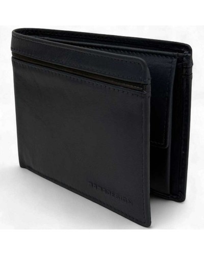 MOMODESIGN Geldbörse Herren Leder Blau | PoppinsBags