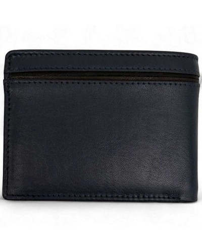 MOMODESIGN Cartera Hombre Cuero Azul | PoppinsBags