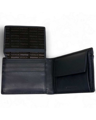 MOMODESIGN Cartera Hombre Cuero Azul | PoppinsBags
