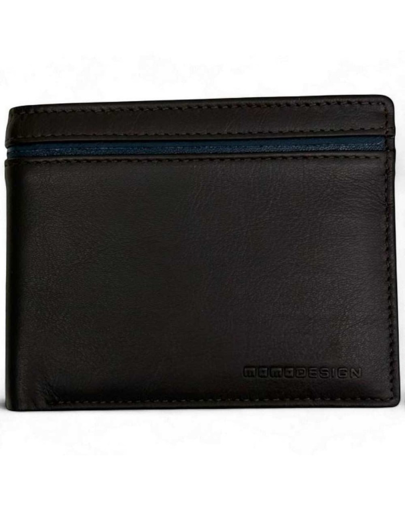 MOMODESIGN Cartera Hombre Cuero Marrón | PoppinsBags