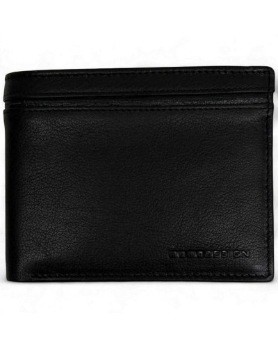 MOMODESIGN Cartera Hombre Cuero Negro | PoppinsBags