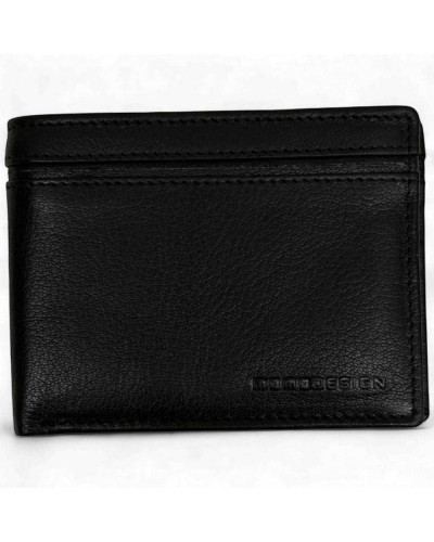 MOMODESIGN Geldbörse Herren Leder Schwarz | PoppinsBags