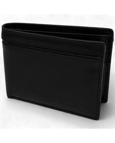 MOMODESIGN Geldbörse Herren Leder Schwarz | PoppinsBags