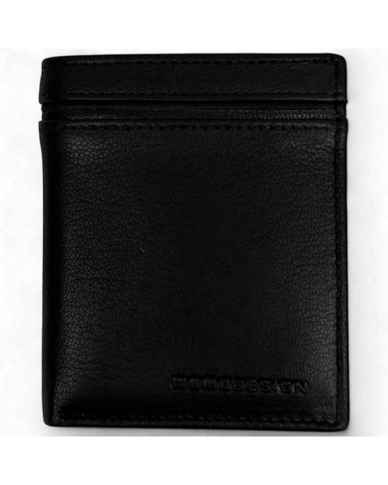 MOMODESIGN Geldbörse Herren Leder Schwarz | PoppinsBags
