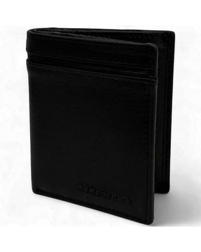 MOMODESIGN Geldbörse Herren Leder Schwarz | PoppinsBags