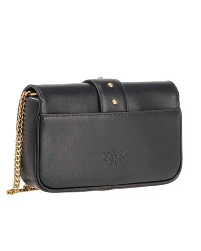 PINKO Bag LOVE ONE POCKET Female Leather Black | PoppinsBags