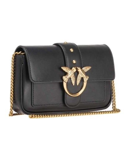 PINKO Bag LOVE ONE POCKET Female Leather Black | PoppinsBags