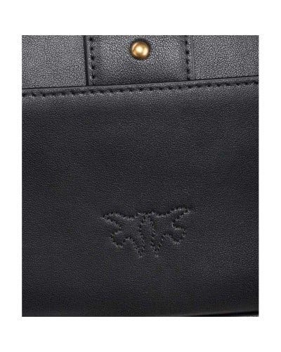 PINKO Bag LOVE ONE POCKET Female Leather Black | PoppinsBags