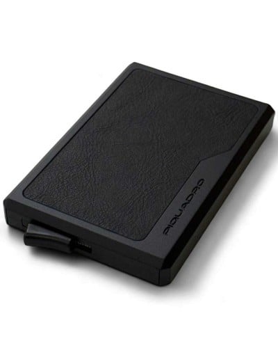 PIQUADRO Kartenhalter Herren Schwarz | PoppinsBags