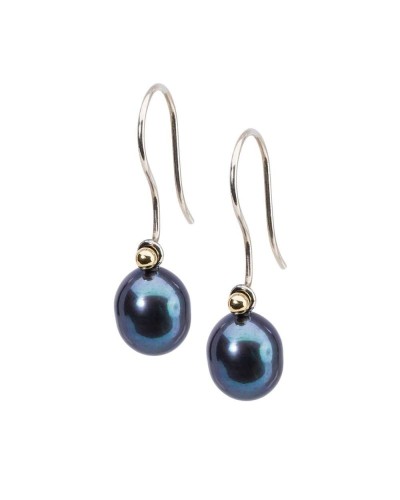 TROLLBEADS Ohrringe Pfauenfarbige Perlen oval