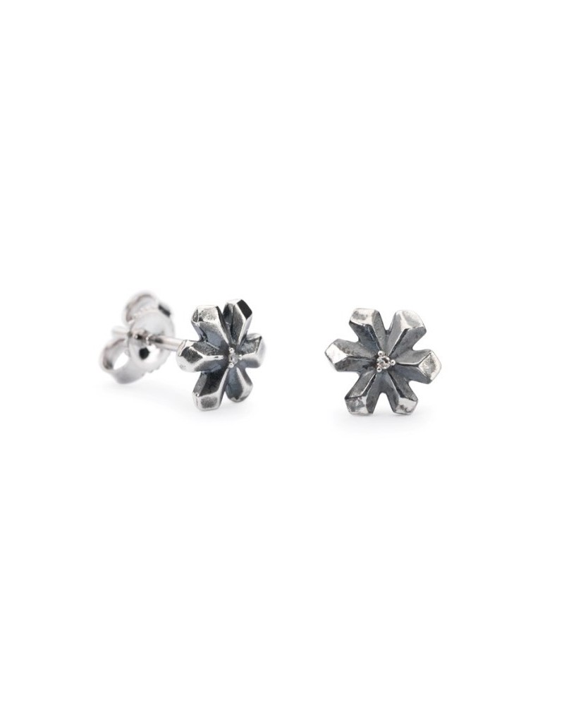 Trollbeads Pendientes Botón Hilera de Estrellas