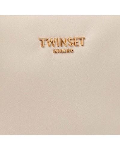TWIN-SET Boston-Tasche Damen Beige | PoppinsBags