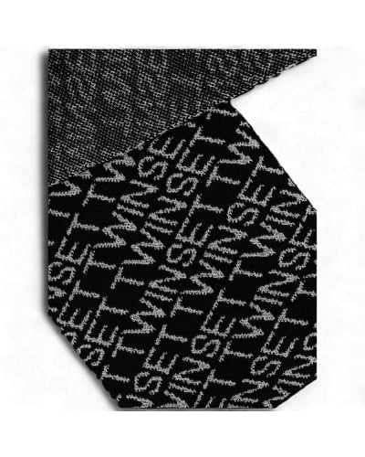 TWIN-SET Bufanda Mujer Negro Gris | PoppinsBags