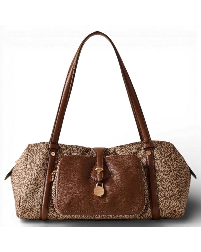 Bolso Bauletto M. BORBONESE Beige/Marrón | PoppinsBags