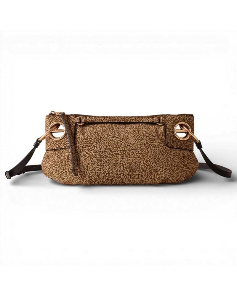 Bolso London Cross Over S. BORBONESE Cordero Esmerilado