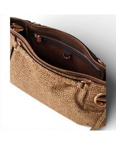 Bolso London Cross Over S. BORBONESE Cordero Esmerilado