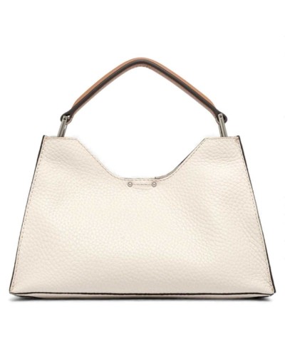 GIANNI CHIARINI Aura Small Leather Bag Sand | PoppinsBags