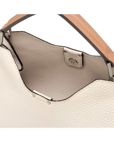 GIANNI CHIARINI Aura Small Leather Bag Sand | PoppinsBags