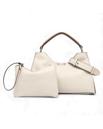 GIANNI CHIARINI Aura Small Leather Bag Sand | PoppinsBags