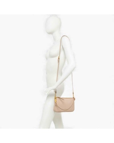 GIANNI CHIARINI Brenda Leather Shoulder Bag Pink