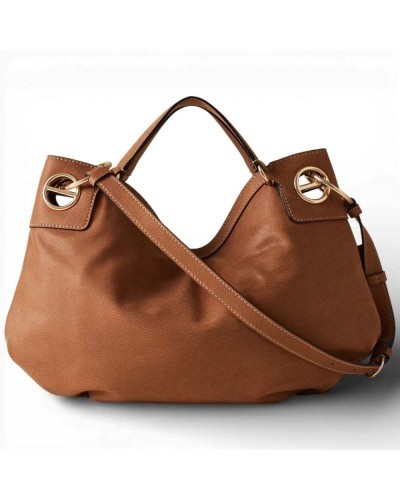 Bolso London M. con Bandolera BORBONESE Piel Nabuk