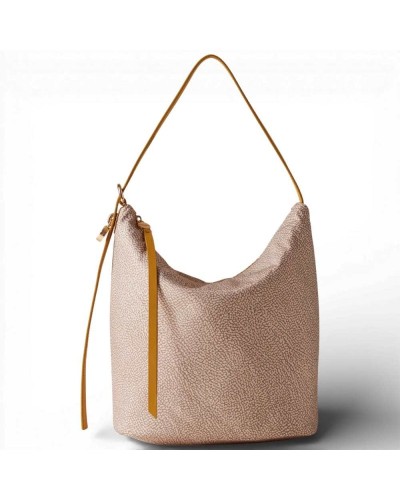 BORBONESE Bucket Bag M. Sand/Saffron | PoppinsBags